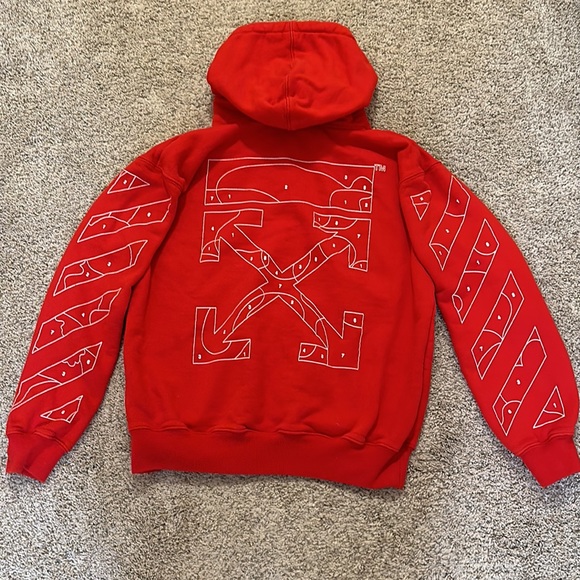 Off-White Puzzle Arrow Oversized Hoodie - Picture 3 of 7
